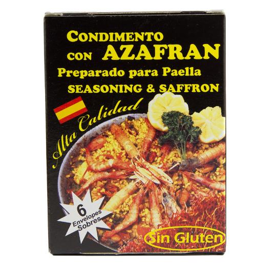 CONDIMENTO AZAFRAN 6 SOBRES SALSAFRAN CAJA 1 UD