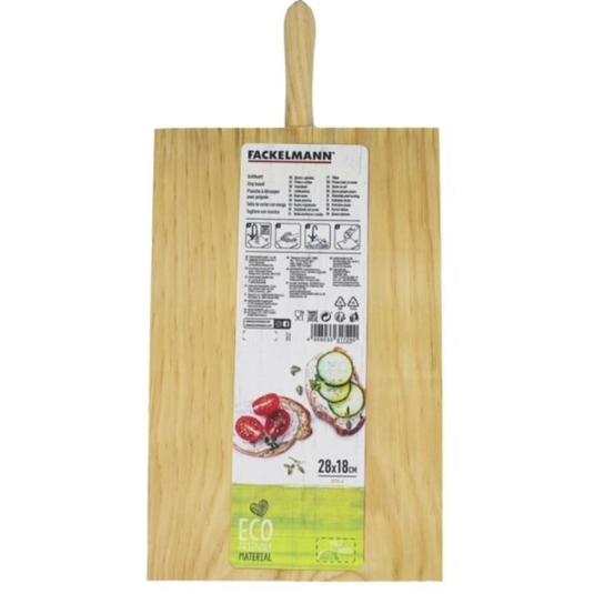 TABLA COCINA MAD.C/MANGO 17X27 FACKELMANN UDS