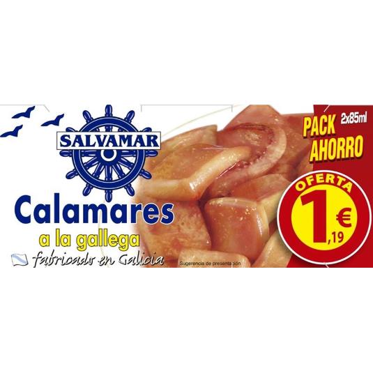 CALAMARES A LA GALLEGA PACK-2 SALVAMAR LATA 102 GR