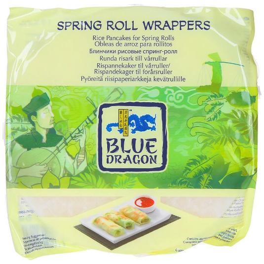 VIET SPRING ROLL WRAPPERS BLUE DRAGON UND. 134 GR
