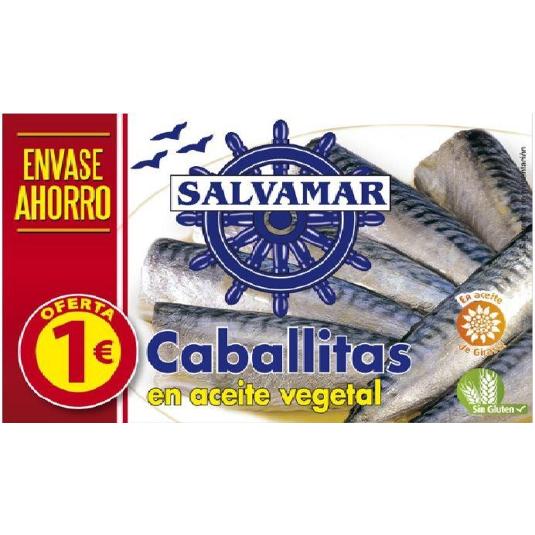 CABALLITAS EN ACEITE VEGETAL SALVAMAR LATA 85 GR