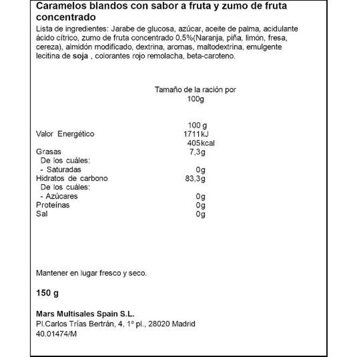 CARAMELOS SUGUS BOLSA 150 GR