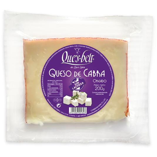 QUESO CABRA S/LACTOSA QUESBELT CUÑA 200 GR