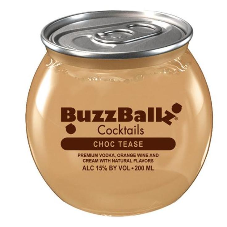 BEBIDA VODKA CHOC TEASE 13,5º BUZZ BALLZ LATA 200 ML