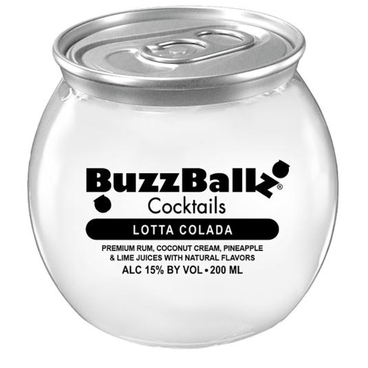 BEBIDA RON PIÑA COLADA 13,5º BUZZ BALLZ LATA 200 ML