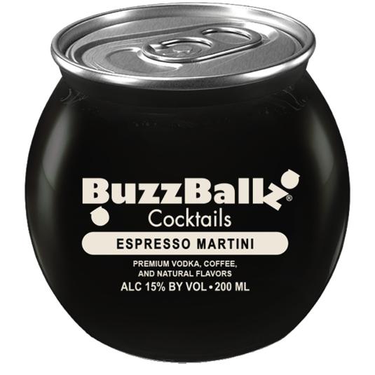 BEBIDA VODKA CAFE ESPRESSO 13,5 BUZZ BALLZ LATA 200 ML