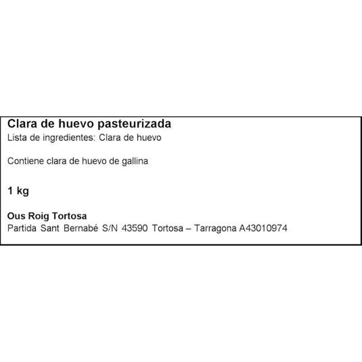 CLARA HUEVO PASTEURIZADO S.ISIDRO BTLLA 1 LT