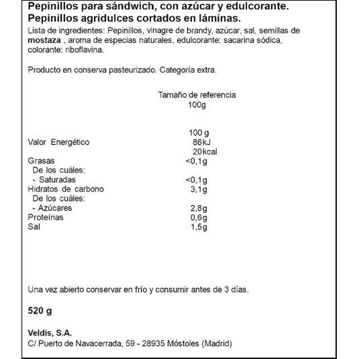 PEPINILLOS LAMINADOS STOLLENWERK FRASCO 290 GR