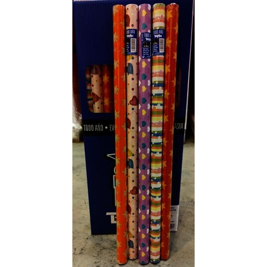 PAPEL REGALO TODO AÑO 70X200CM UNIDAD