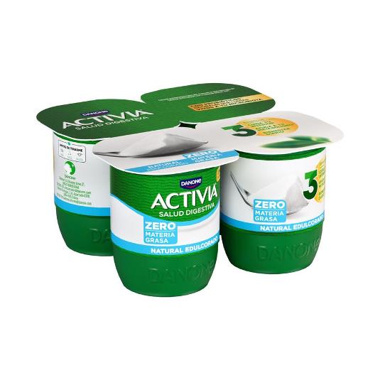 ACTIVIA NATURAL 0% EDULCORAD X4 DANONE PACK 480 GR