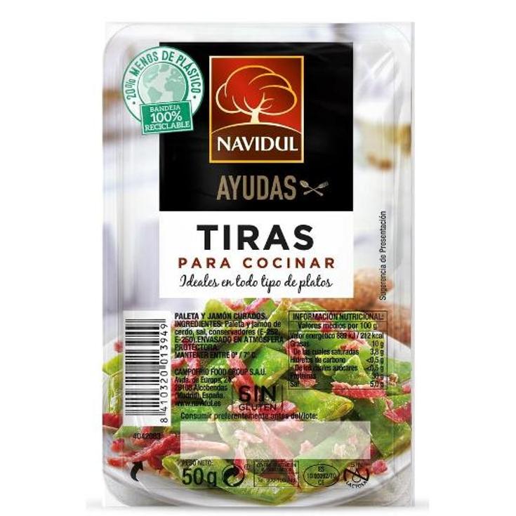 TIRAS DE JAMON CURADO NAVIDUL ESTCH 50 GR