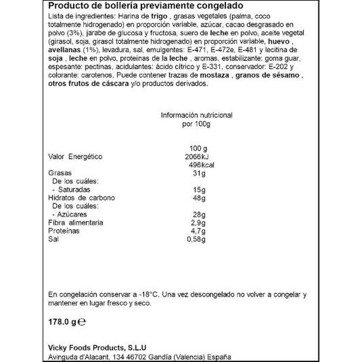 CROISSANT CACAO 5 UDS HNOS JUAN PQTE 178 GR