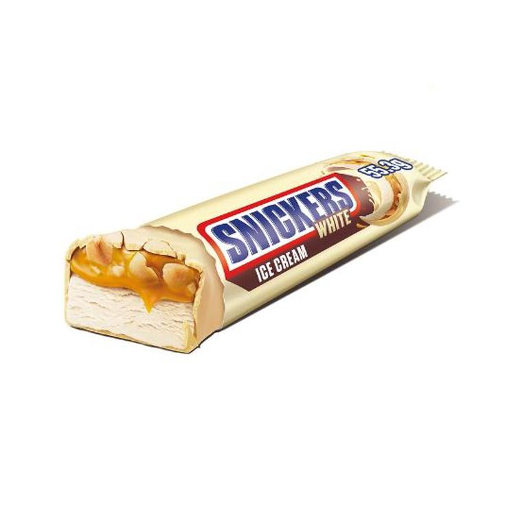 HELADO BARRITA WHITE SNICKERS UNIDAD 55 GR