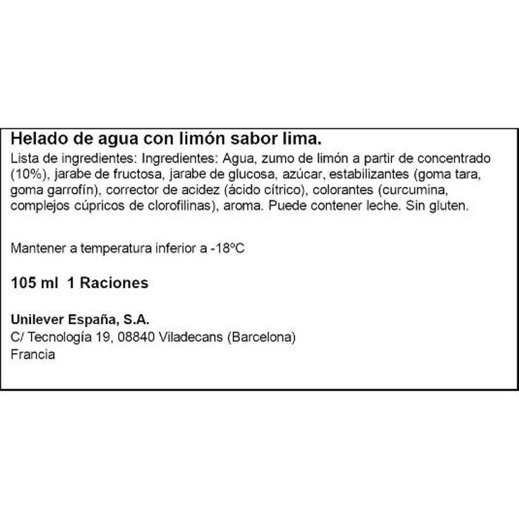 HELADO HIELO LIMA-LIMON CALIPPO UNIDAD 105 GR