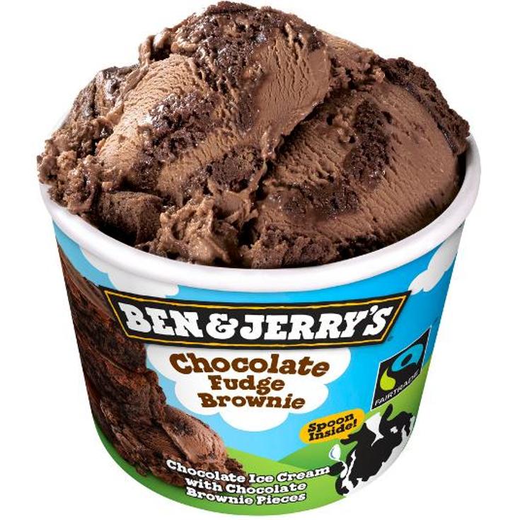 HELADO TARRINA CHOCO FUDGE BROW BEN JERRYS UNIDAD 72 GR