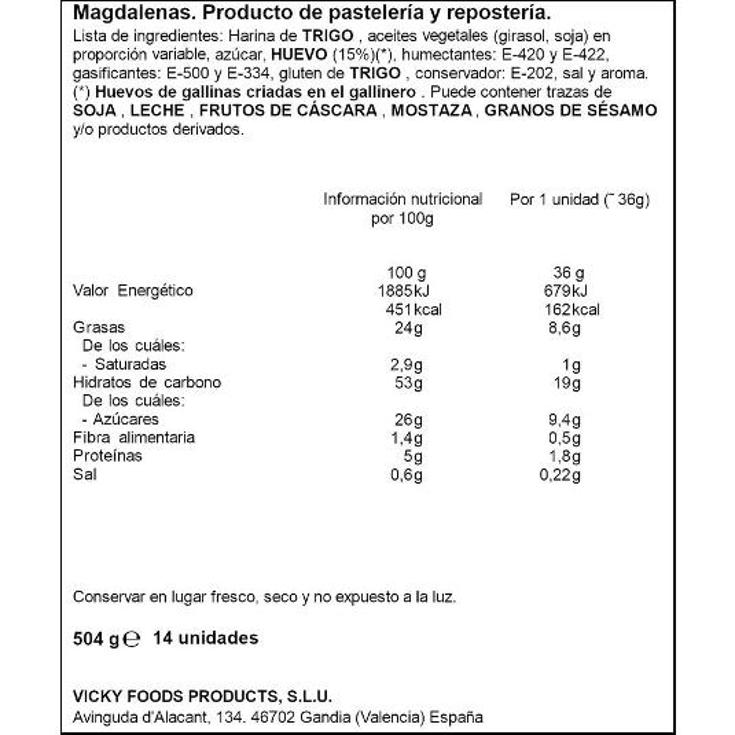 MAGDALENA REDONDA DULCESOL PQTE 500 GR