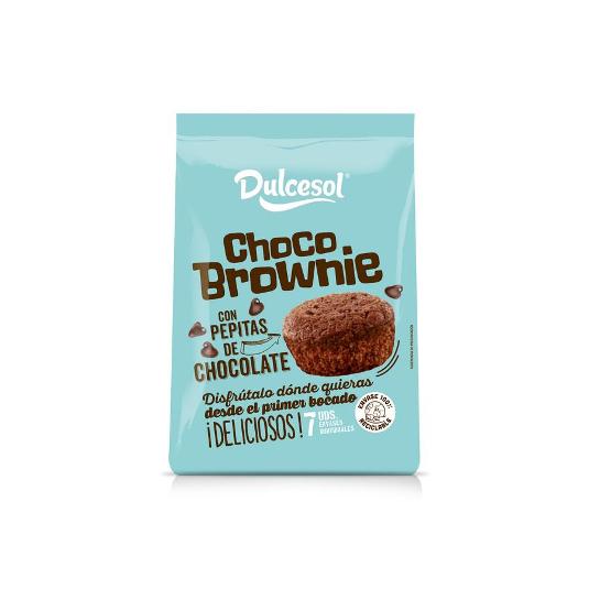 CHOCO BROWNIE PEPITAS CHOCO DULCESOL BOLSA 175 GR