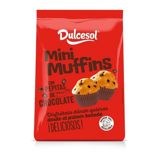 MINI MUFFINS PEPITAS CHOCO DULCESOL BOLSA 200 GR