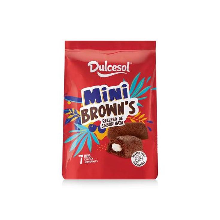 MINIS BROWNS RELLENO NATA DULCESOL BOLSA 154 GR