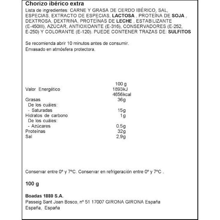 CHORIZO IB.EXTRA L.FINAS 2X50G DELEITUM PACK 100 GR