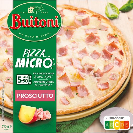 PIZZA MICROONDAS JAMON QUESO BUITONI UNID 315 GR