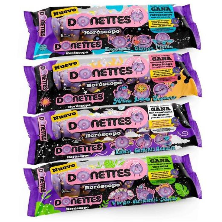 DONETTES HOROSCOPO 8 UDS PQTE 168 GR
