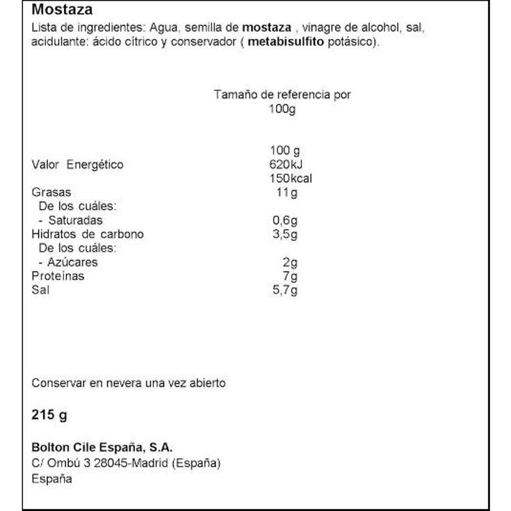 MOSTAZA DIJON MAILLE FRASC 215 GR