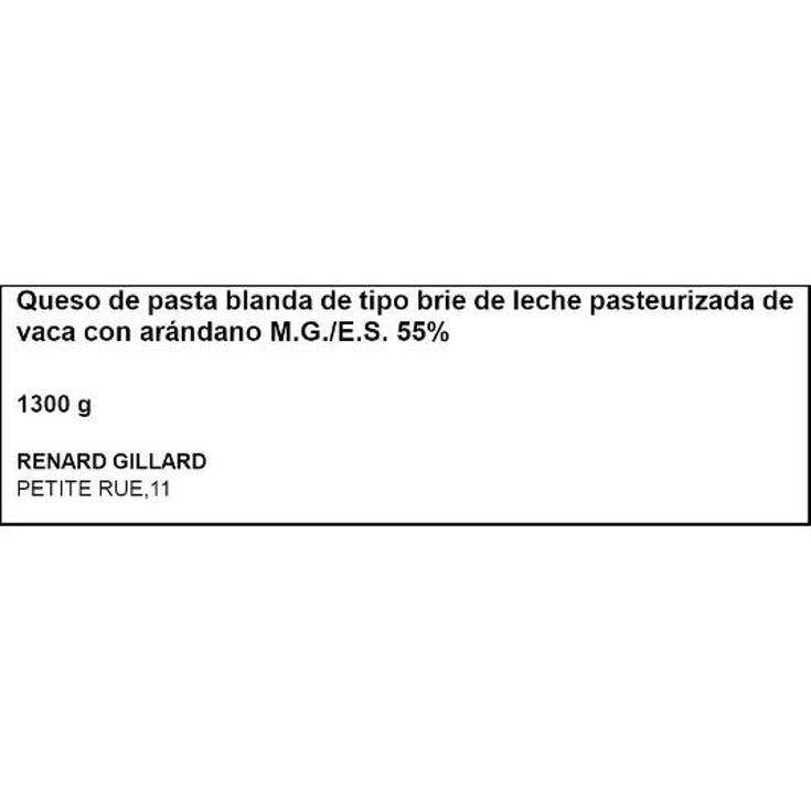 QUESO BRIE DUO ARANDANO ROJO REN.GILLARD