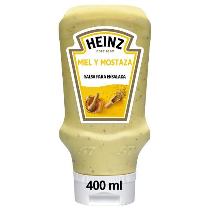 SALSA MIEL MOSTAZA BOCABAJO HEINZ PET 435 GR