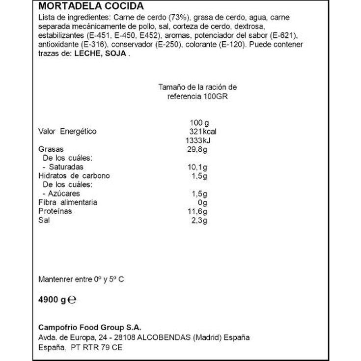 MORTADELA BIG BOLOGNA OSCAR MAYER PESO KG