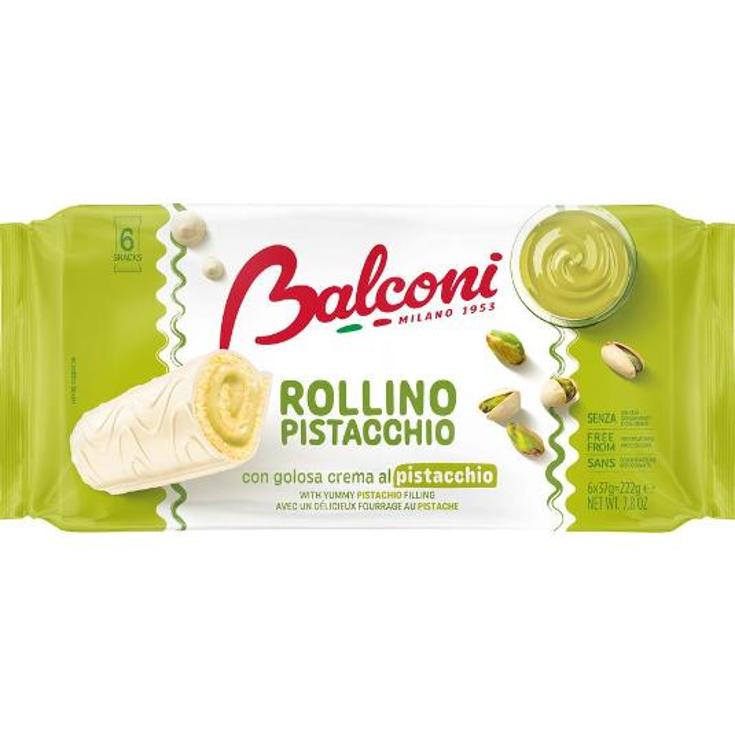 PASTELITOS ROLLINO PISTACCHIO BALCONI PQTE 222 GR
