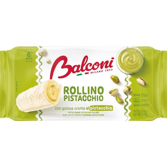 PASTELITOS ROLLINO PISTACCHIO BALCONI PQTE 222 GR