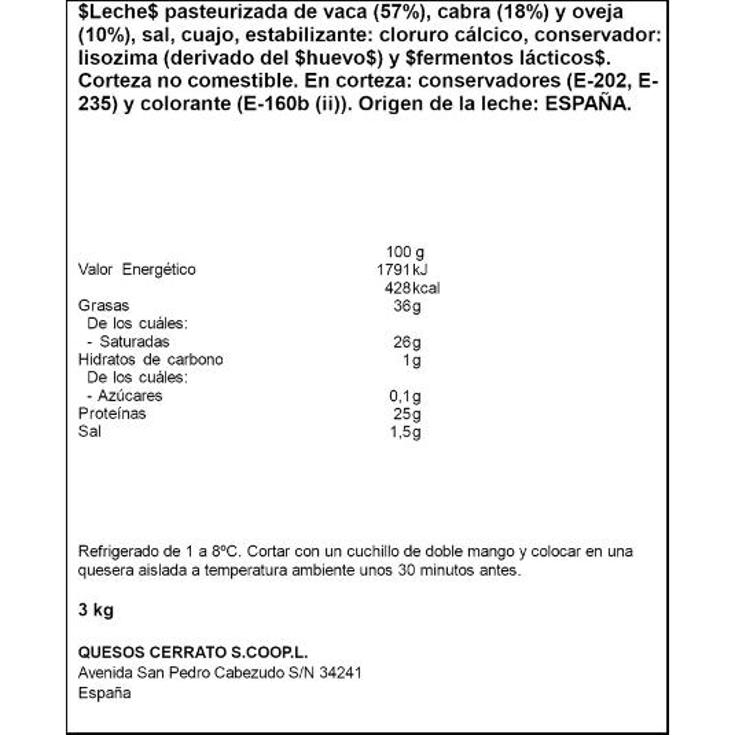 QUESO MEZCLA VIEJO TOSTADO CERRATO