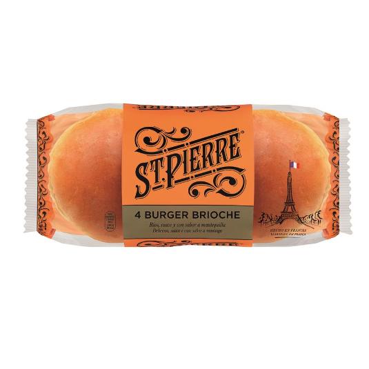 PAN HAMBURGUESA BRIOCHE ST PIERRE PQTE 250 GR