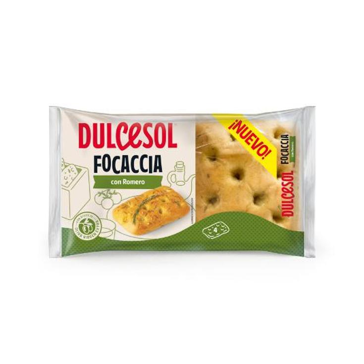 FOCACCIA CON ROMERO 4UDS DULCESOL BOLSA 210 GR