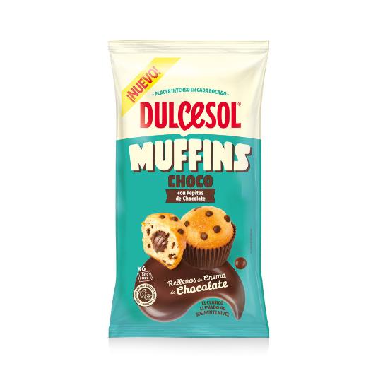 MUFFINS PEPITAS CHOCO DULCESOL BOLSA 240 GR