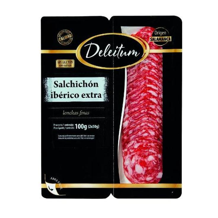 SALCHICHON IB.EXTRA L.FIN 2X50G DELEITUM PACK 100 GR