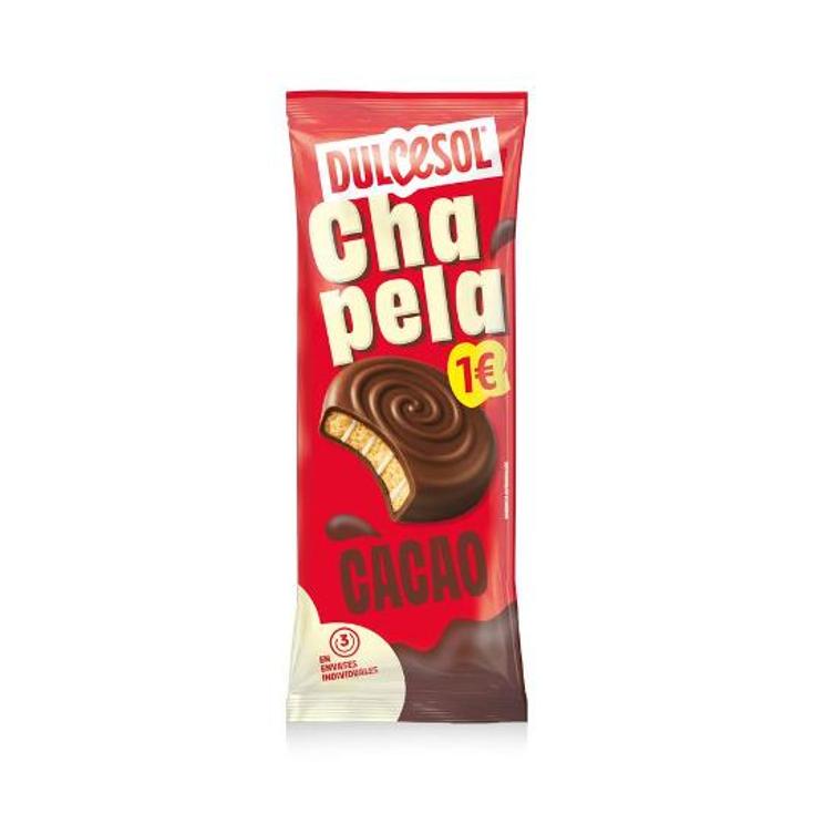 CHAPELAS CHOCO 3 UDS DULCESOL PQTE 135 GR
