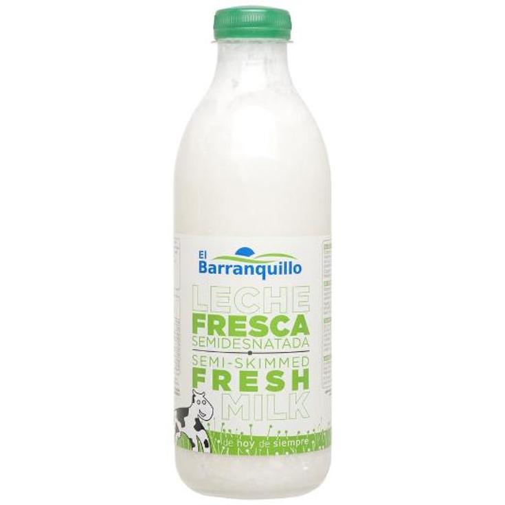 LECHE FRESCA SEMIDESNATADA BARRANQUILLO BTLLA 1 LT