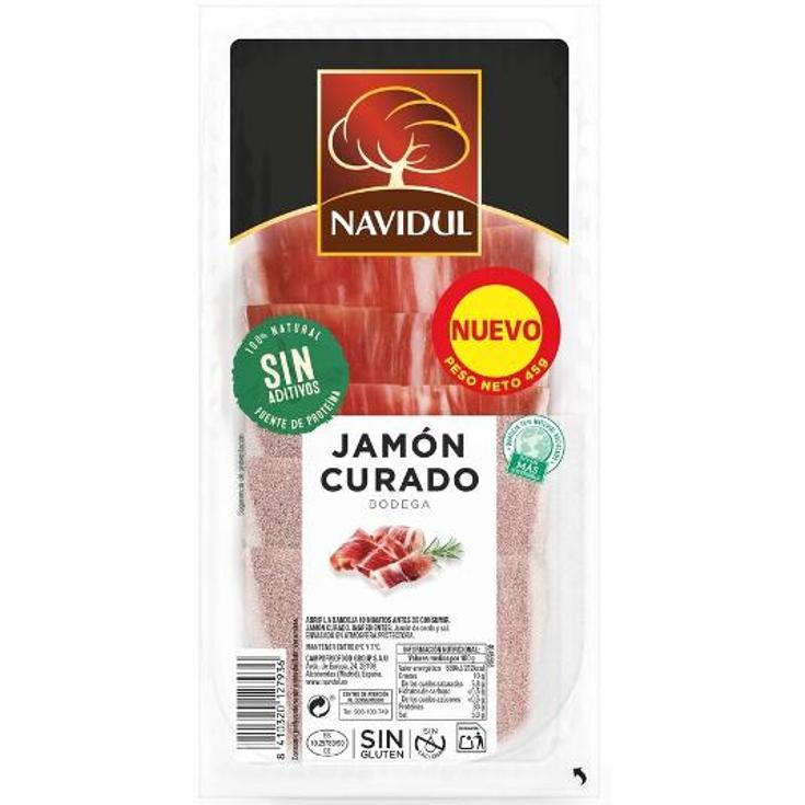 JAMON CURADO MEDIA LONCHA NAVIDUL UNIDAD 45 GR