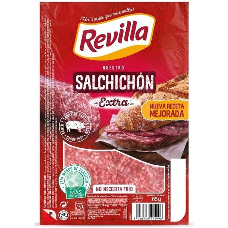 SALCHICHON EXTRA LONCHAS REVILLA PQTE 65 GR