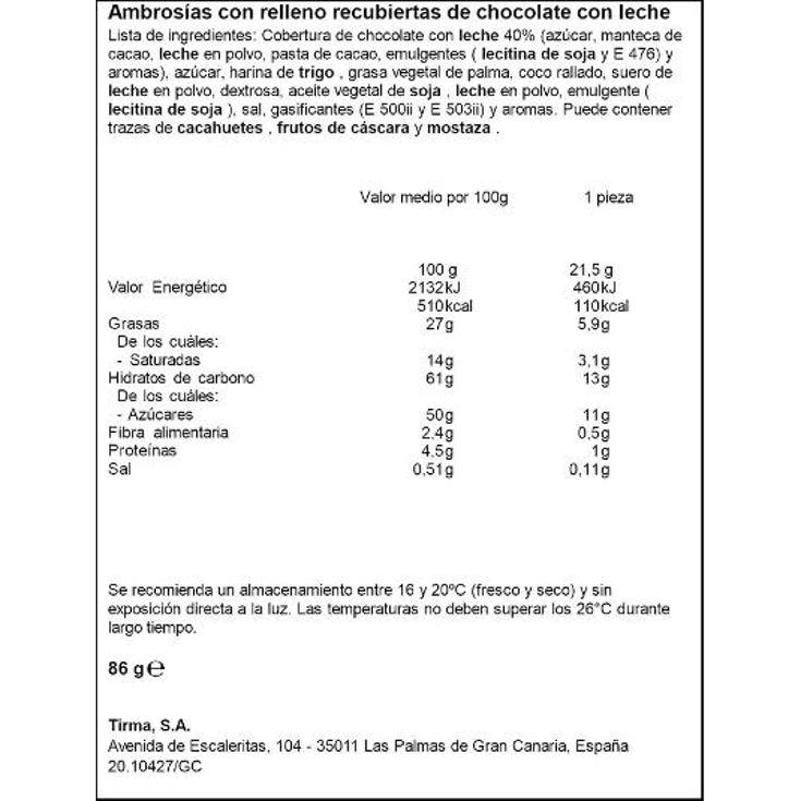 AMBROSIA TRADICIONAL PACK 4 TIRMA PQTE 85 GR