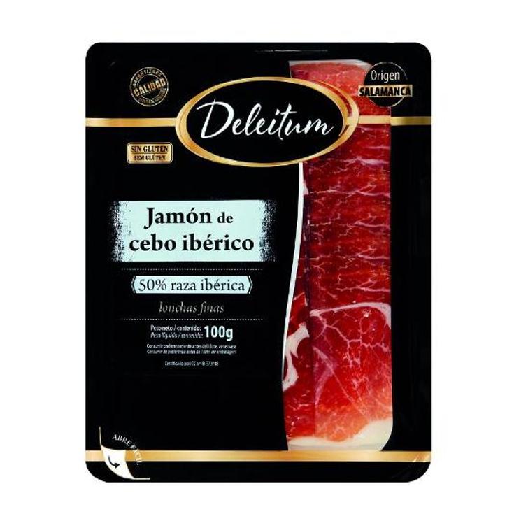 JAMON IBERICO CEBO 50% L/FINAS DELEITUM SOBRE 100 GR