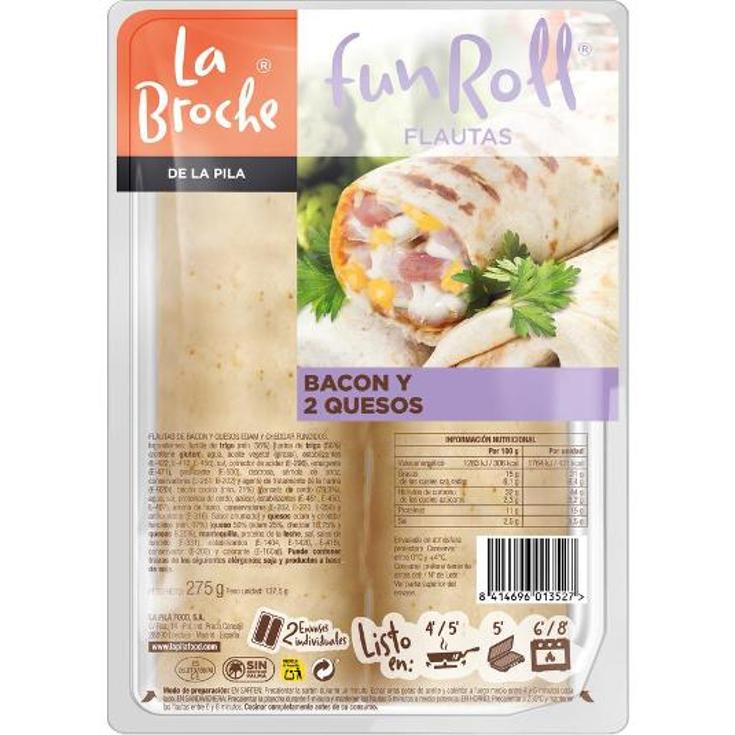 FLAUTA BACON QUESO LA BROCHE PACK 250 GR