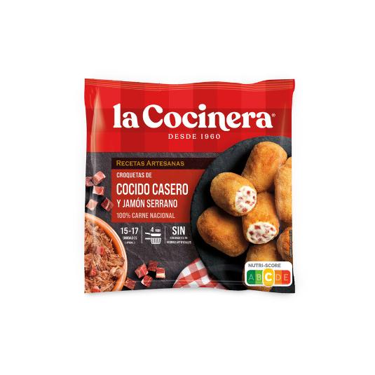 CROQUETAS ARTESANAS COCIDO LA COCINERA BOLSA 500 GR