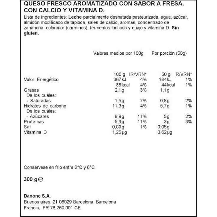 PETIT DANONINO FRESA 6X50 DANONE PACKX6 300 GR