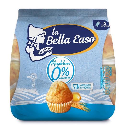 MAGDALENAS 0% AZUCARES BELLA EASO BOLSA 240 GR