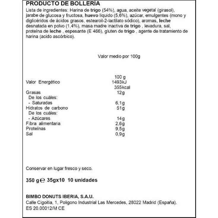 PAN DE LECHE 9 UDS BELLA EASO PQTE 315 GR