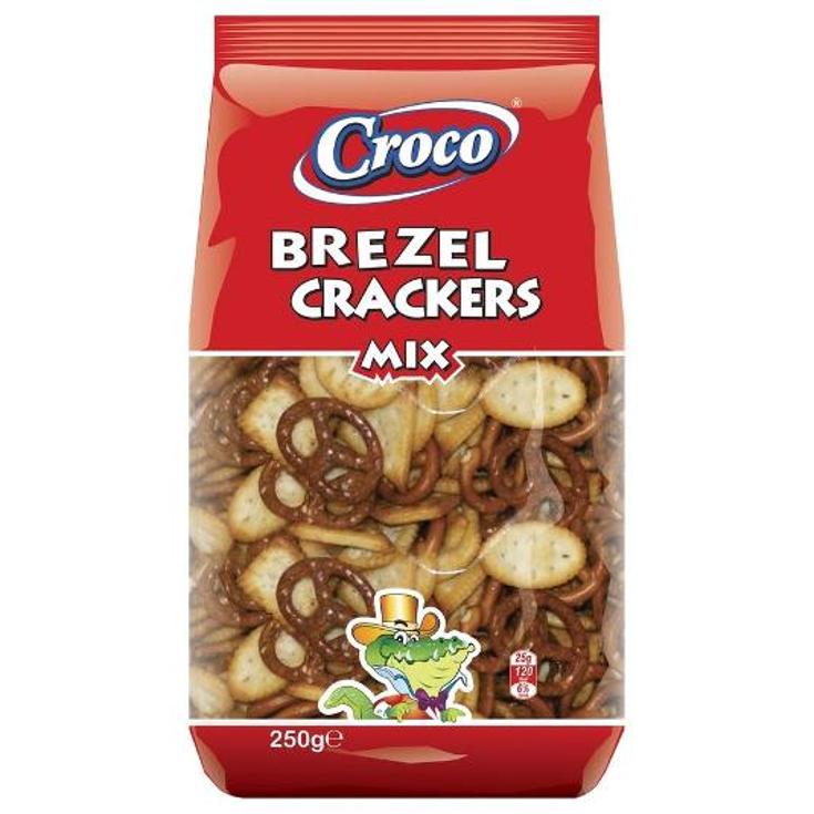 CRACKERS BREZEL MIX CROCO PQTE 250 GR