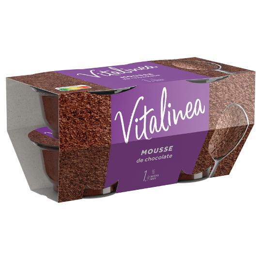 MOUSSE CHOCOLATE VITALINEA DANONE PACKX4 240 GR